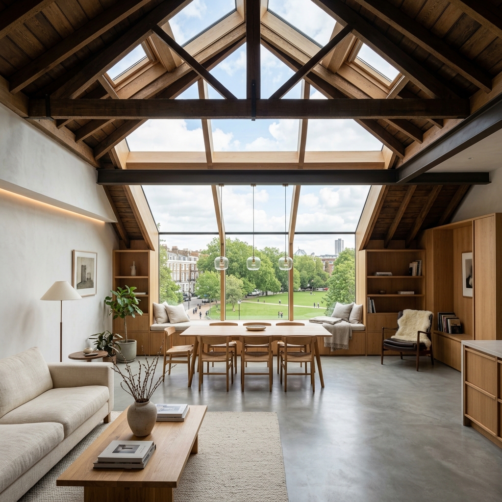 Luxury velux loft conversion in parsons green